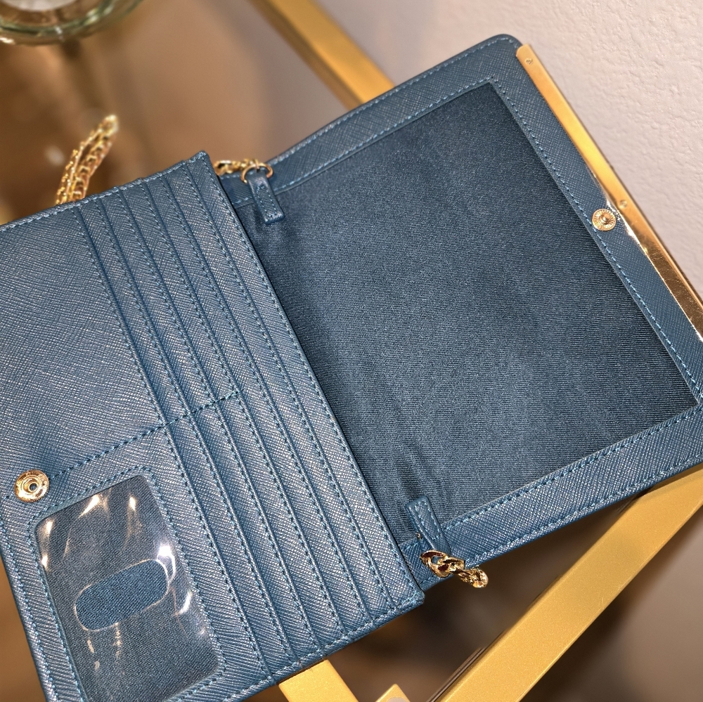 Emerald green crossbody wallet - Picture 5 of 5